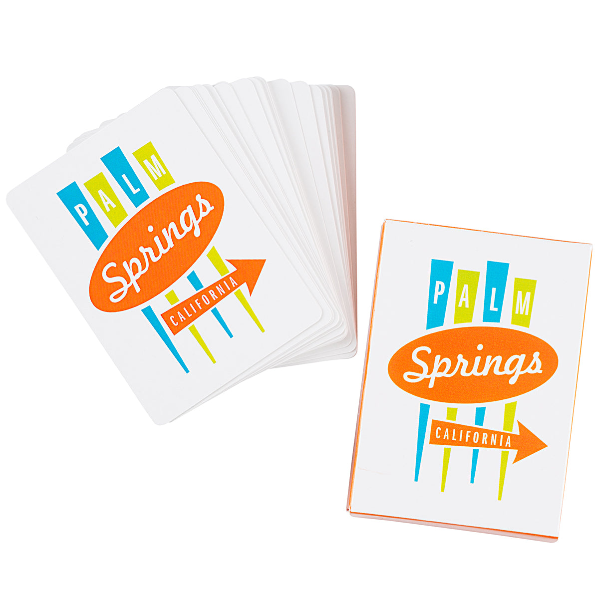 Palm Springs Sign Design Playing Cards