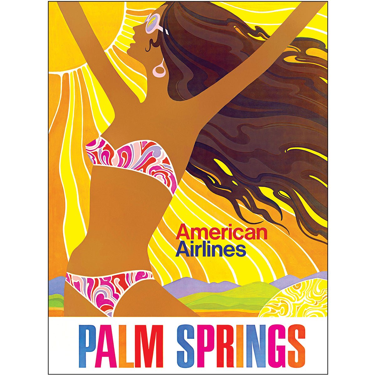 American Airlines Palm Springs Poster - Destination PSP
