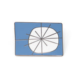 Atomic Blue Cloisonne Pin