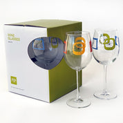 Atomic Design Wine Glasses Mixed -Set of 4 - Destination PSP