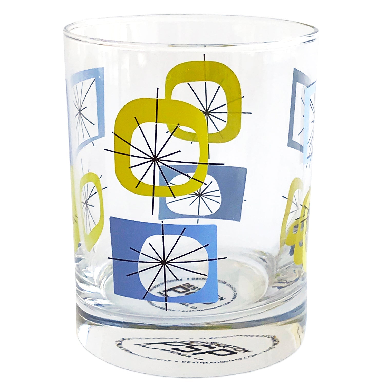 Atomic Old Fashioned Glass - Blue Green - Destination PSP