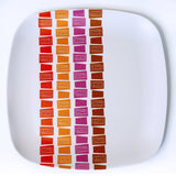 Bamboo Dinner Plates - Tiki Design - Set of 4