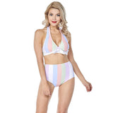 Bettie Page Sorbet Retro Two Piece Swim Suit