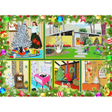 Mid Century Modern Christmas Jigsaw Puzzle