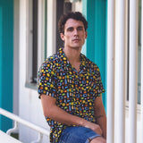 Button Front Mod Shirt - Atomic Black