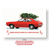 Retro Holiday Card  - Classic Cars Series - Pinto