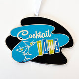 Cloisonne Holiday Ornament - Cocktail Time