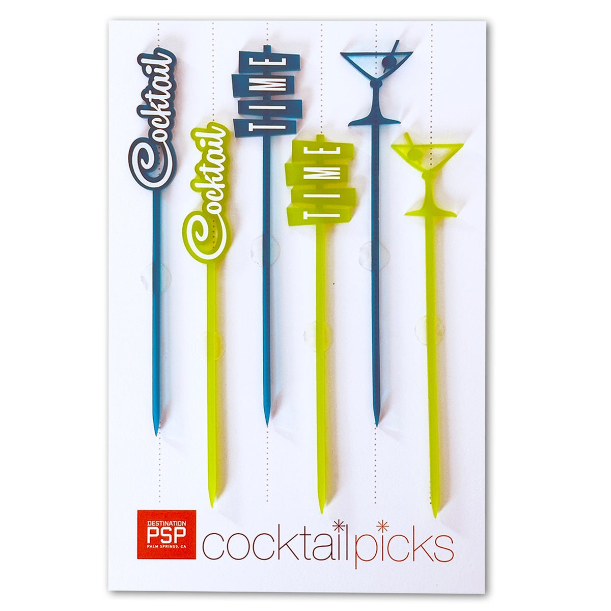 Cocktail Pick Set - Cocktail Time Design - Destination PSP