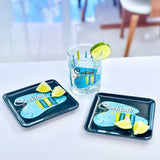 Cocktail Time Melamine Appetizer Plates (Set of 4)