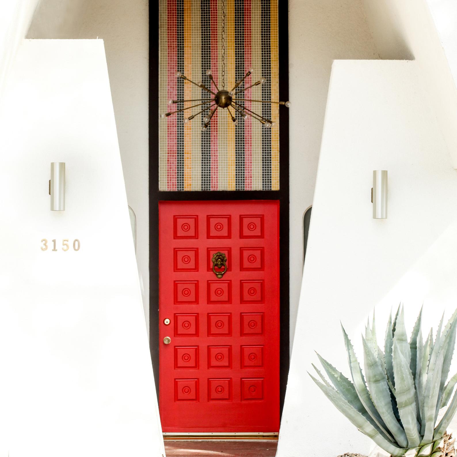 Doors of Palm Springs Photograph by Kelly Segré - Red Verona Door of Palm Springs - Destination PSP