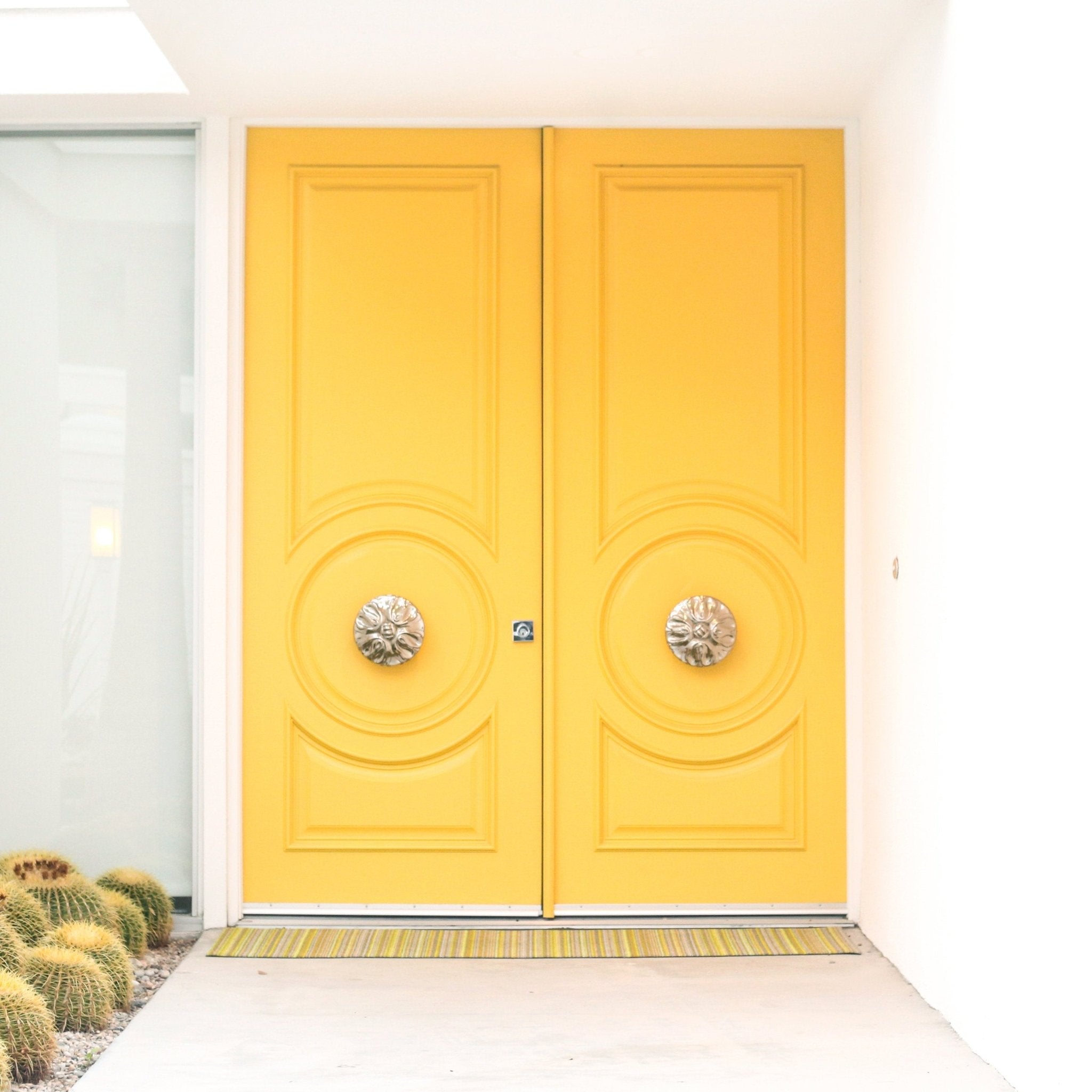 Doors of Palm Springs Photograph by Kelly Segré - Yellow Door of Palm Springs - Destination PSP