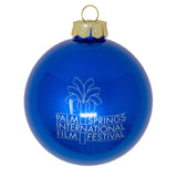 Film Festival Glass Ornament - Gloss Blue