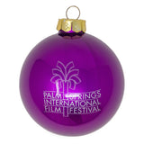 Film Festival Glass Ornament - Gloss Purple