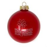 Film Festival Glass Ornament - Gloss Red