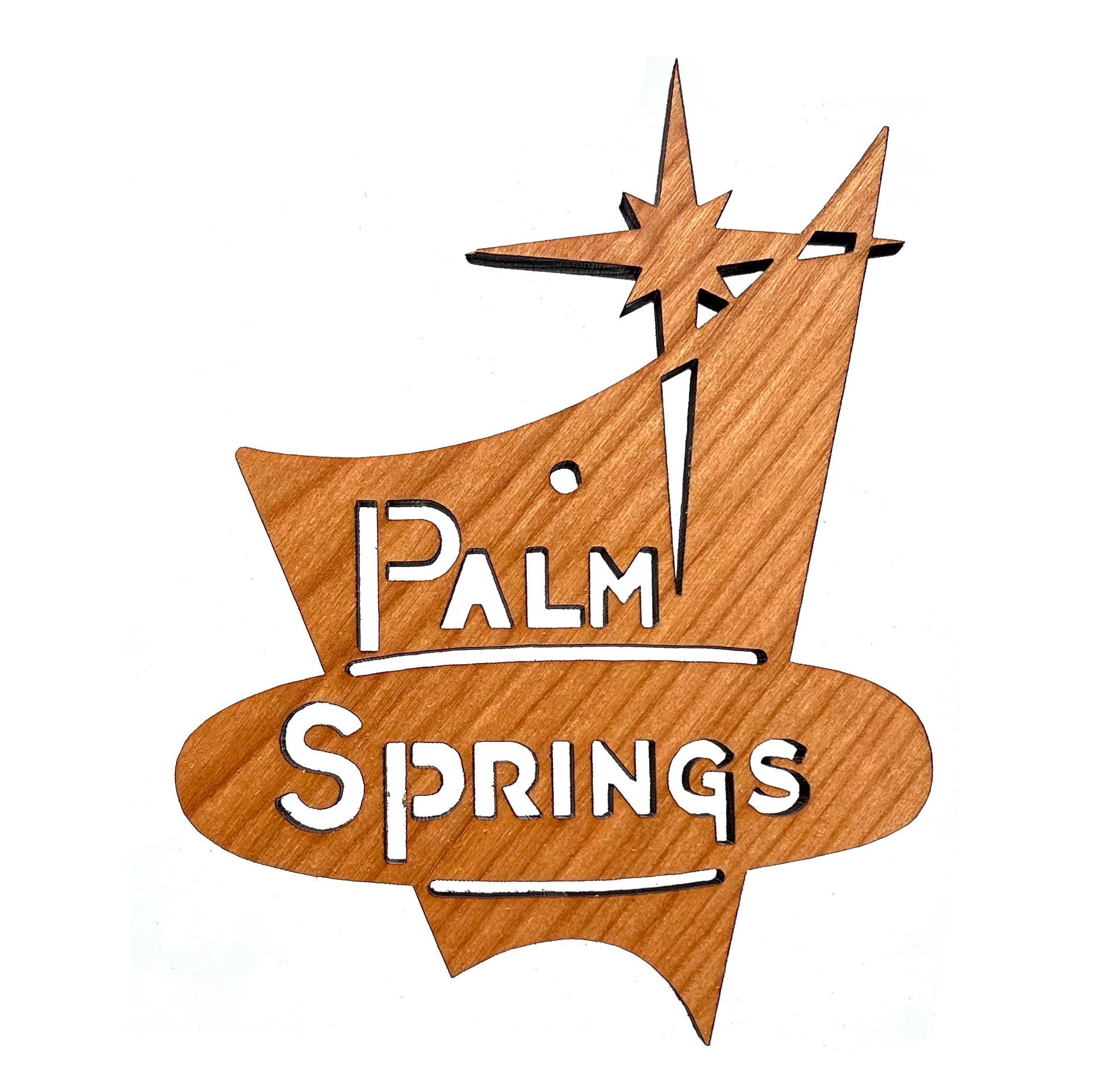 Frederick Arndt Wooden Ornaments - Palm Springs Star - Destination PSP