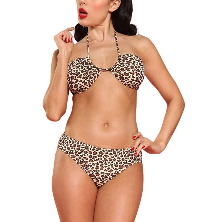 GirlHowdy Leopard Print Bikini Top - Destination PSP