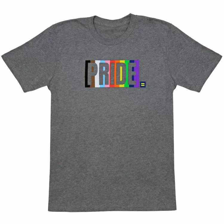 Progress Rainbow Pride Unisex T-shirt -Grey
