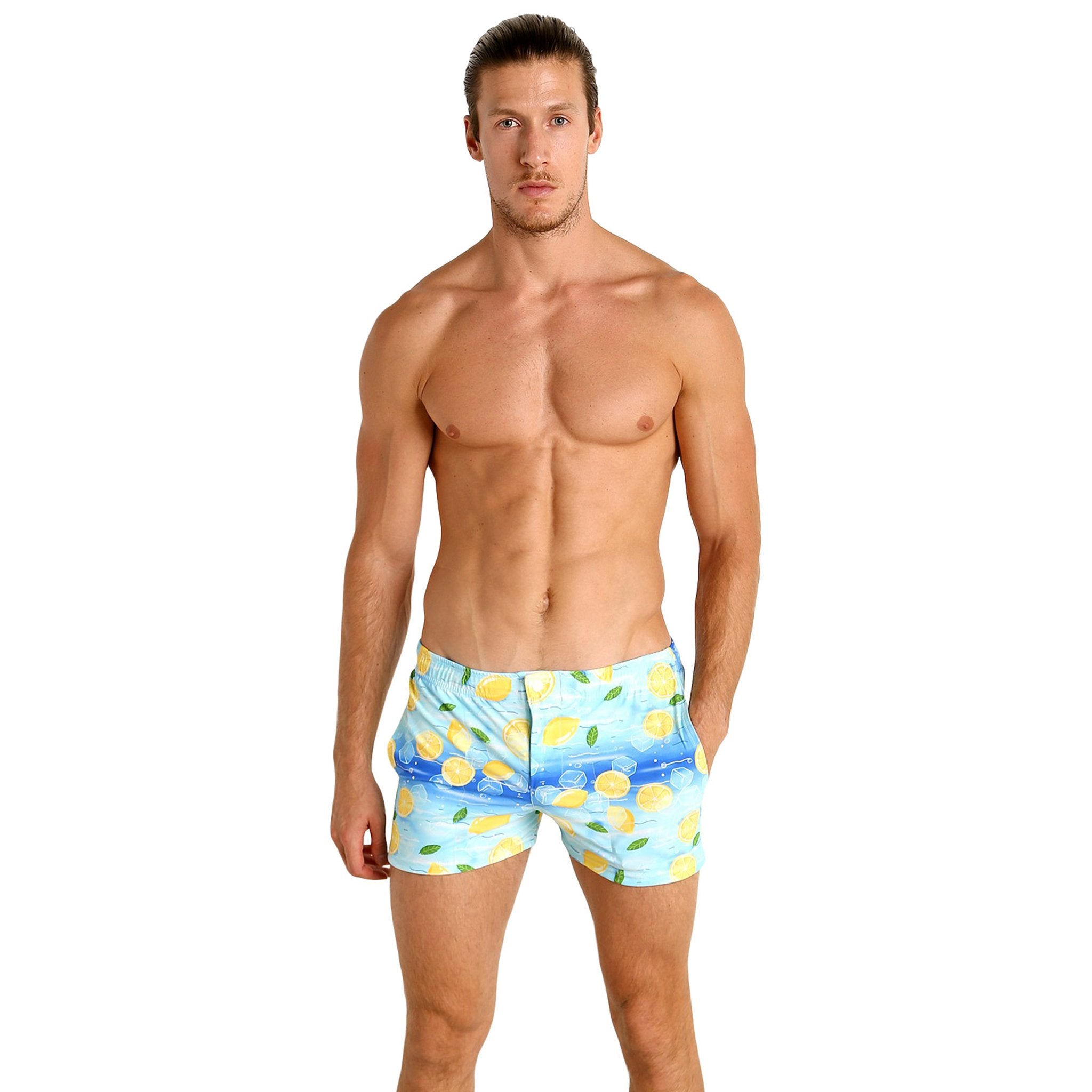 Getaway Long Swim Shorts  Attic Sale, Beach Wear & Swim Attic :Beautiful  Designs by April Cornell