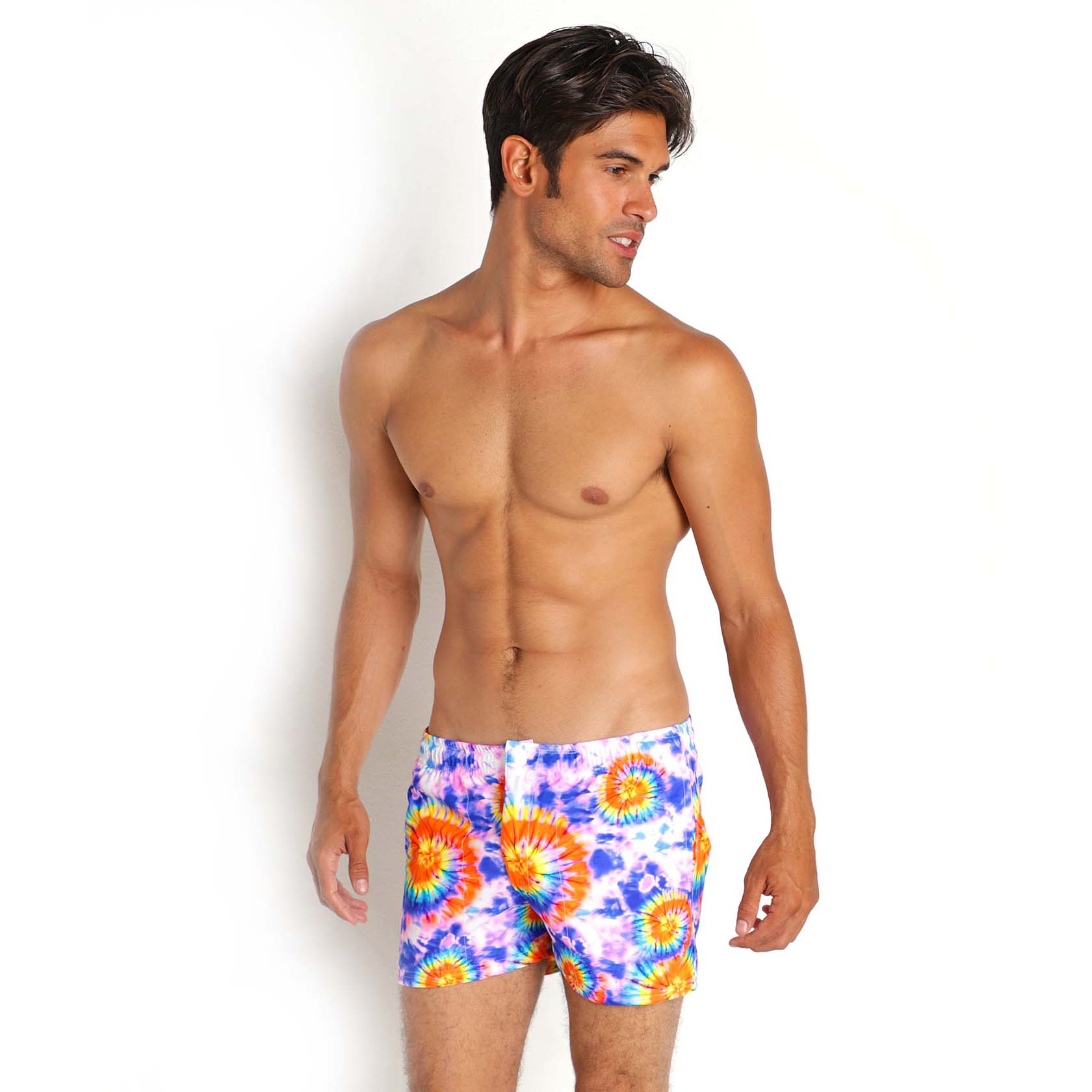 LASC Malibu Swim Shorts - Tie Dye Spirals - Destination PSP