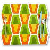 Lava Lamp Placemat  - Orange and Green