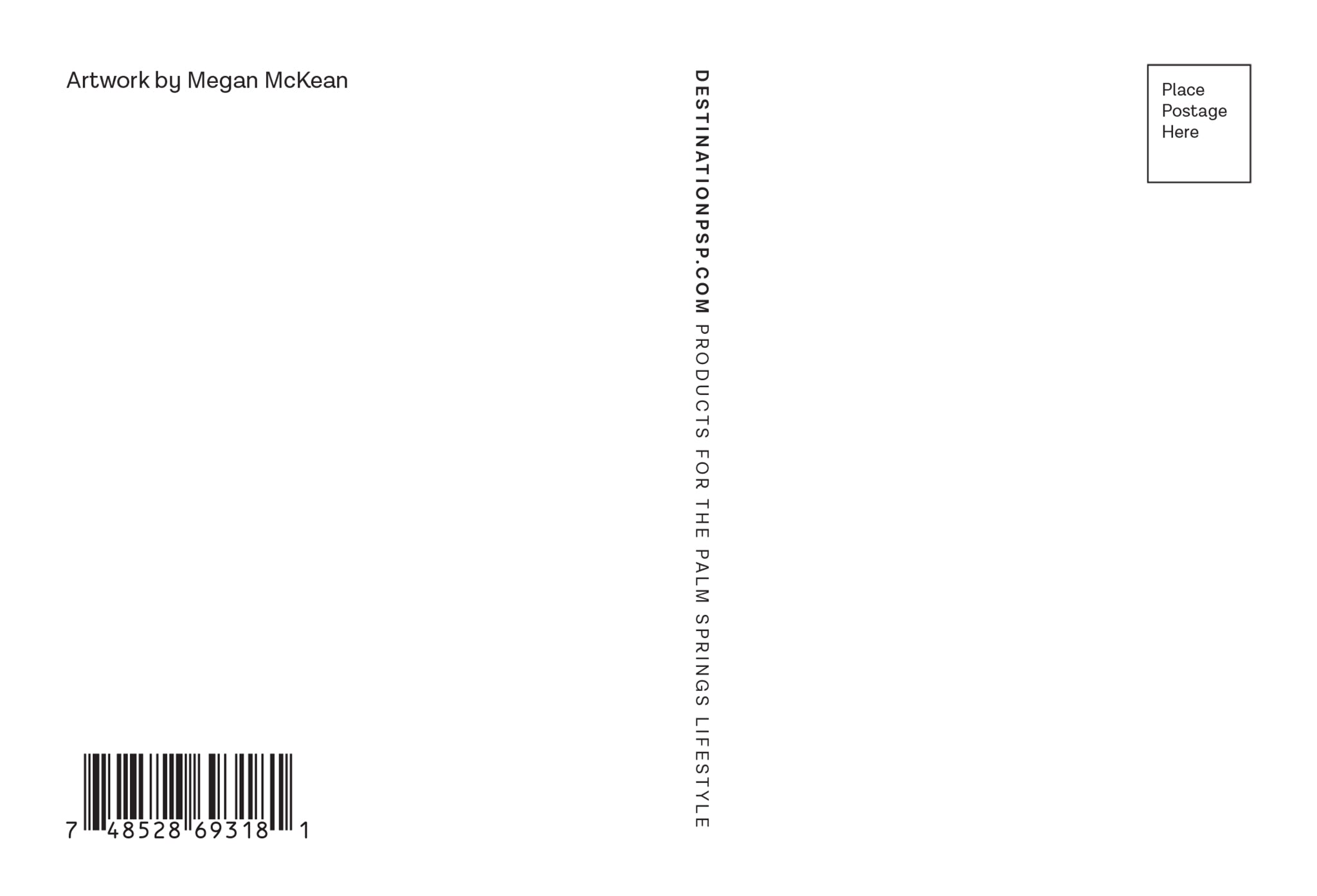 Megan McKean Modernism Icons Postcard - Destination PSP