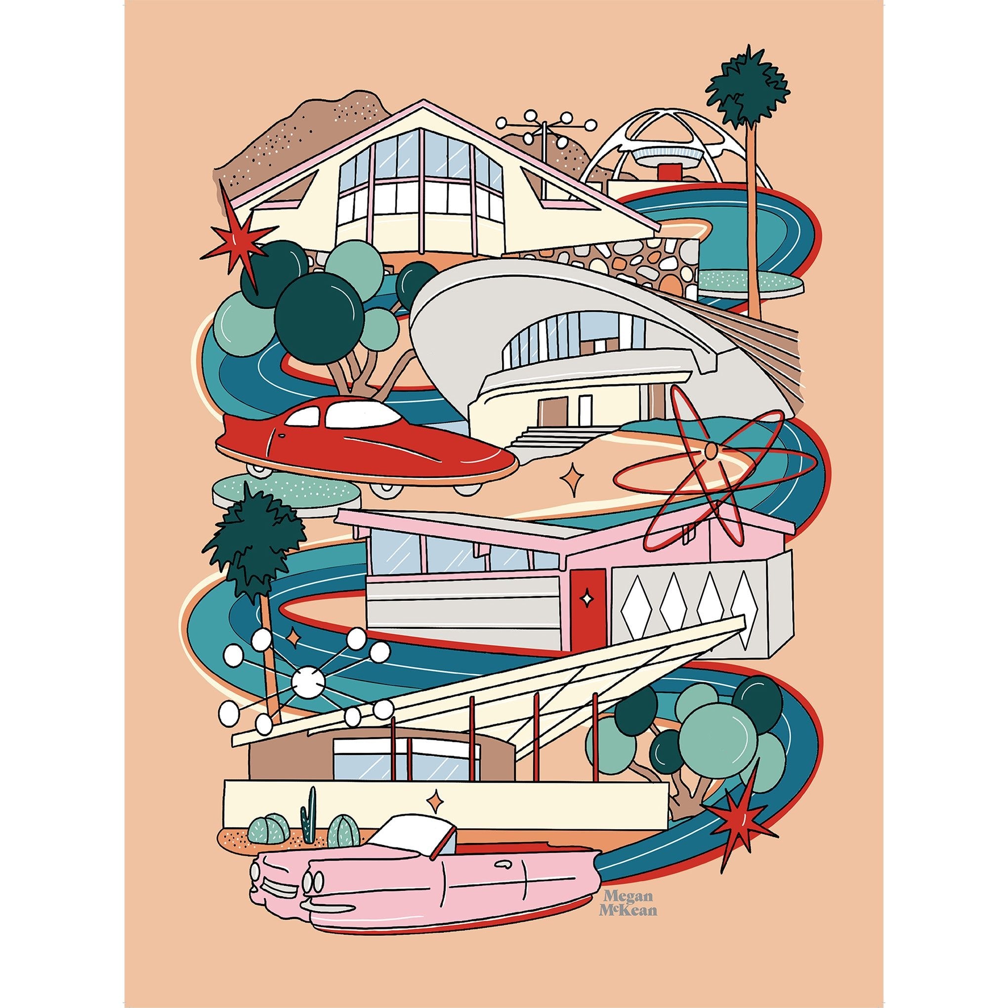 Megan McKean Palm Springs Icons Poster - Destination PSP