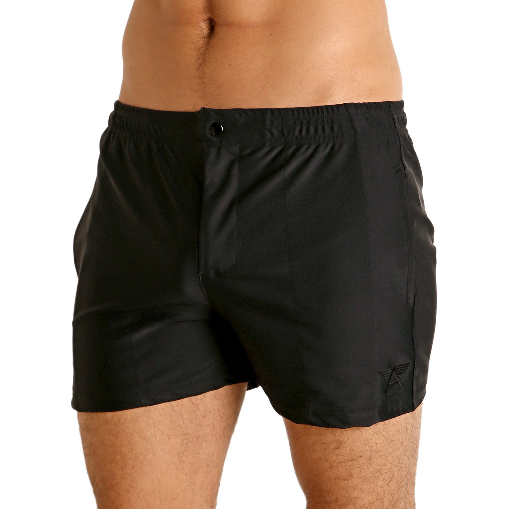 Mod Swim Shorts - Solid Black - Shorter Length - Destination PSP