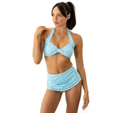 Mod Swim Sunmor Blue Classic Halter Top