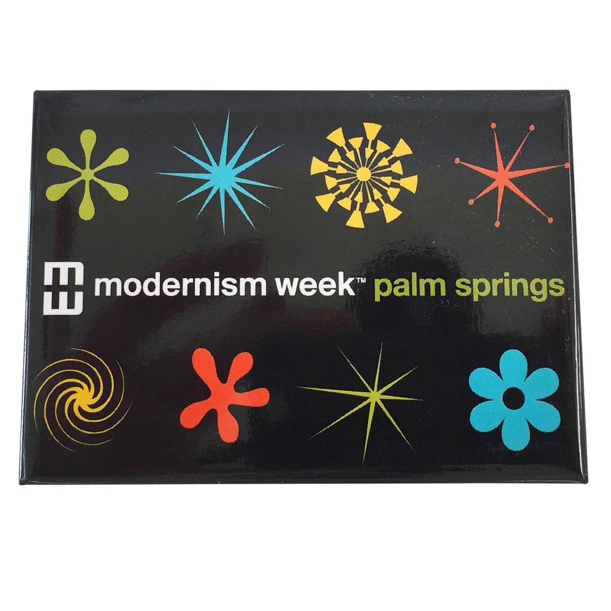 Modernism Week Magnet - Black Starburst - Destination PSP