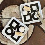 Modernista Melamine Appetizer Plates, Set of 4