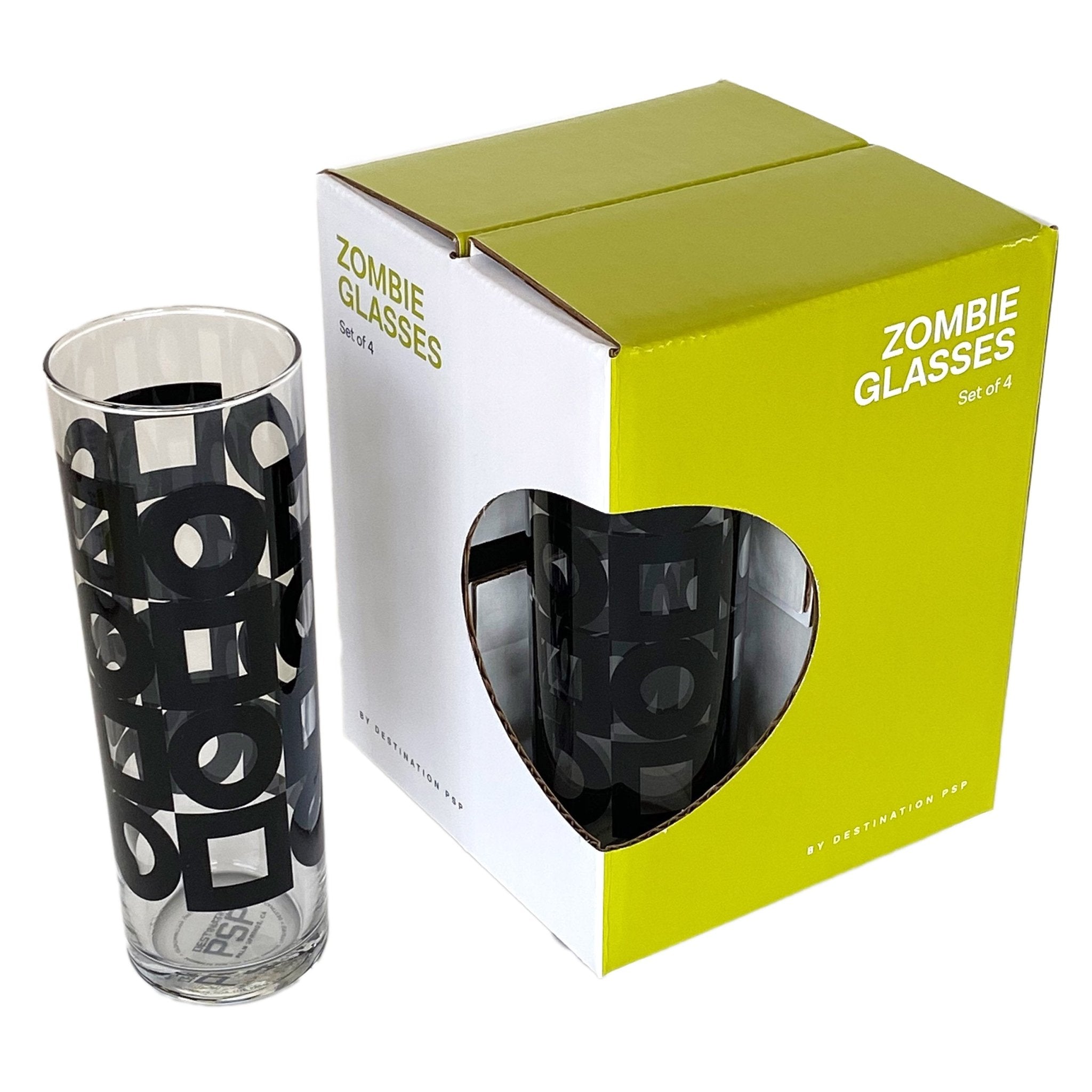 Modernista Zombie Glass - Black (Set of 4) - Destination PSP