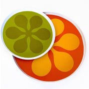 Modfest Melamine Dinner Plates - Orange - Set of 4 - Destination PSP