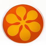 Modfest Melamine Dinner Plates - Orange - Set of 4