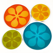 Modfest Melamine Dinner Plates - Orange - Set of 4 - Destination PSP