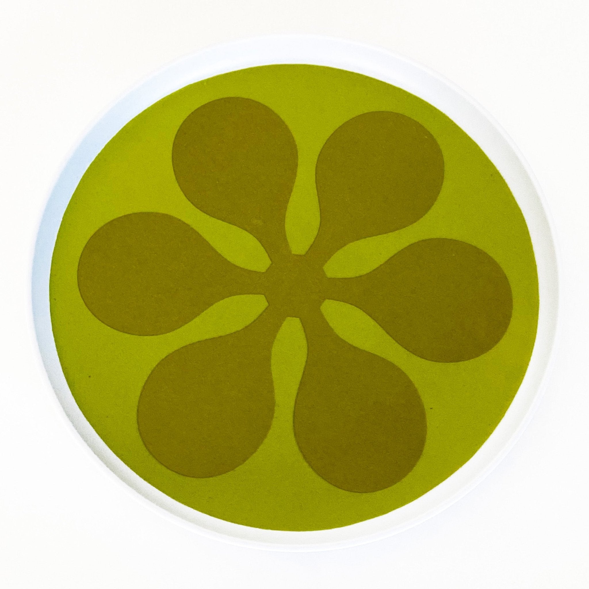 Modfest Melamine Salad Plates - Green - Set of 4 - Destination PSP