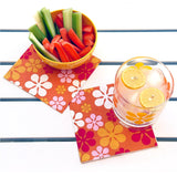 Modfest Orange/Yellow Cocktail Napkins