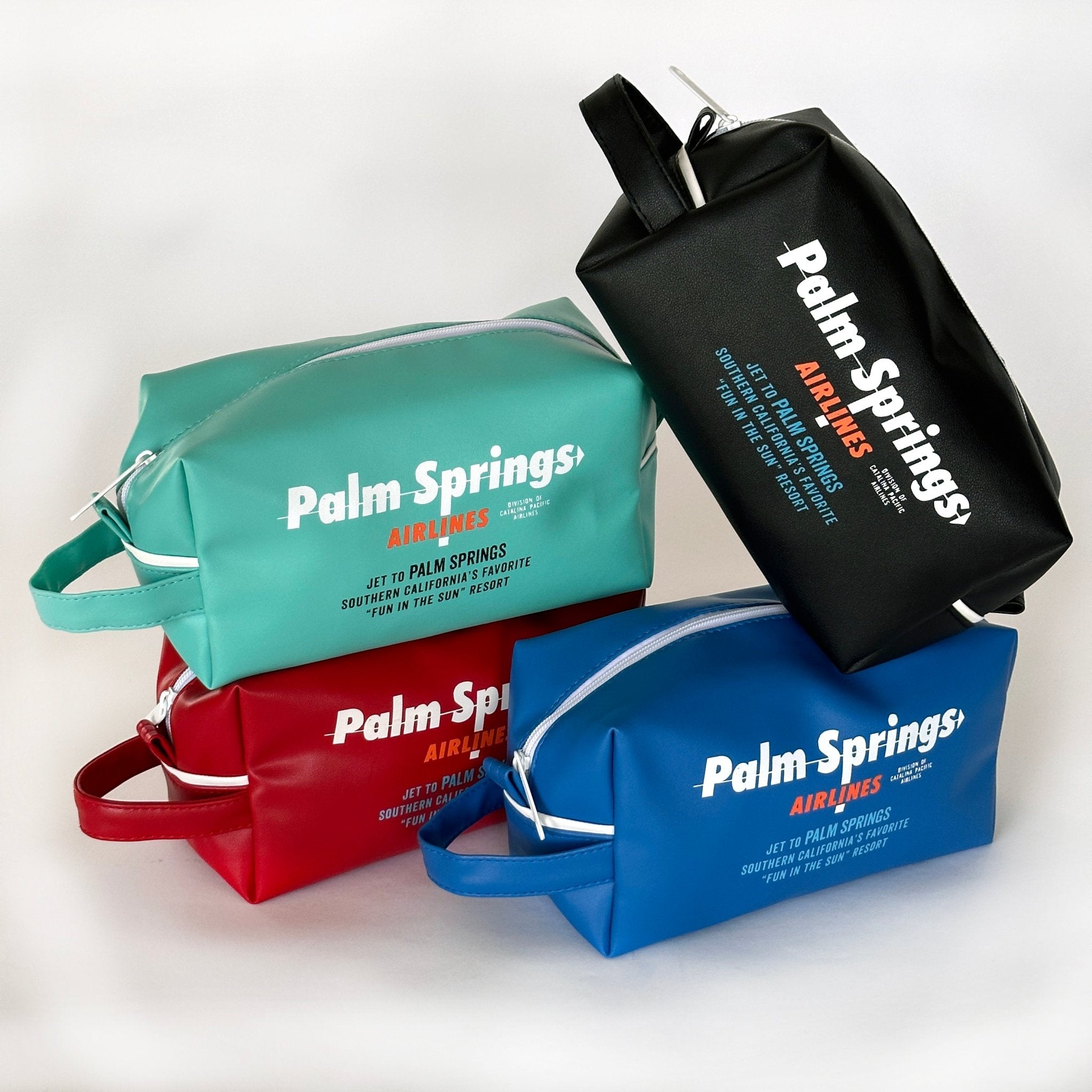 Palm Springs Airlines Toiletry Bag - Red - Destination PSP