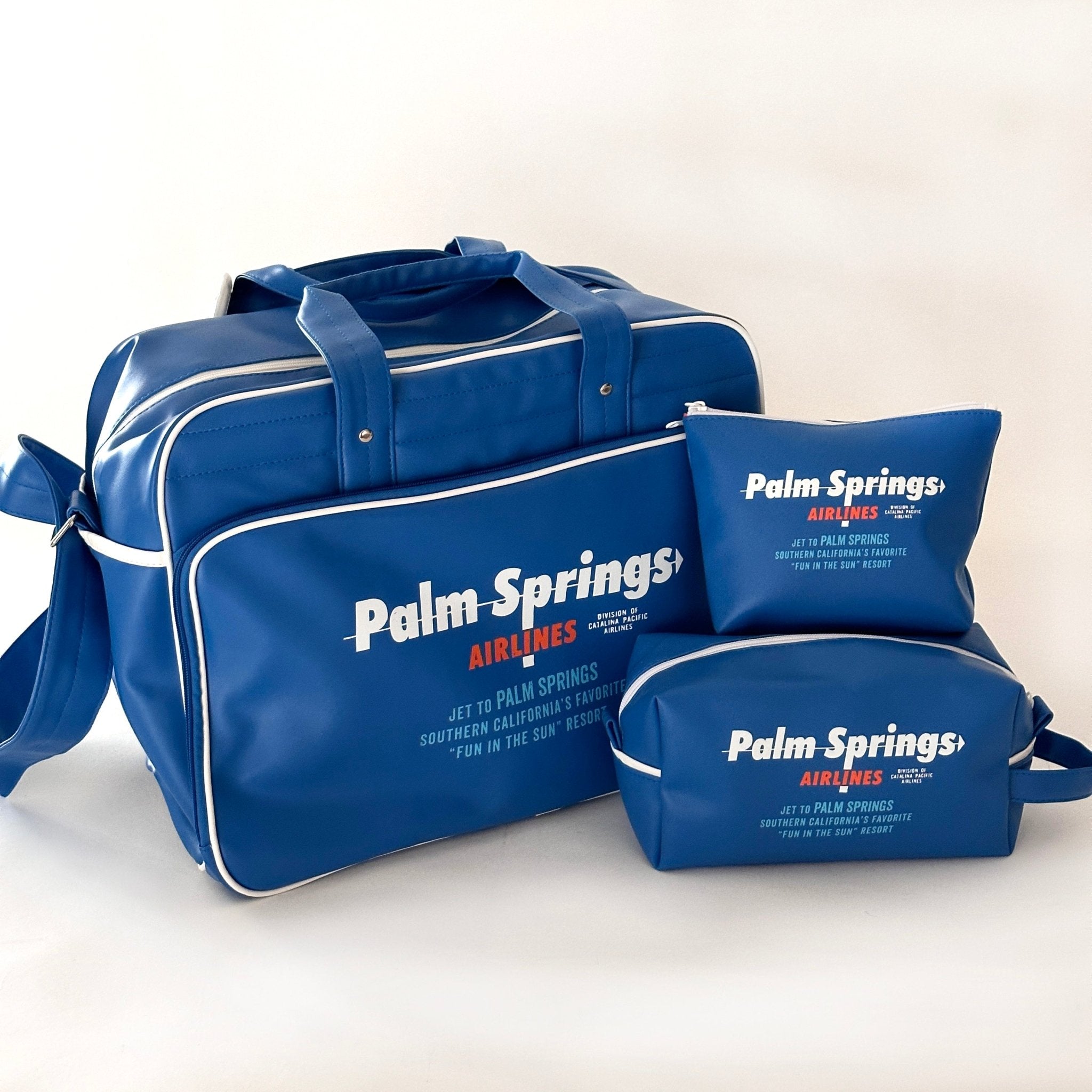 Palm Springs Airlines Toiletry Bag - Royal Blue - Destination PSP