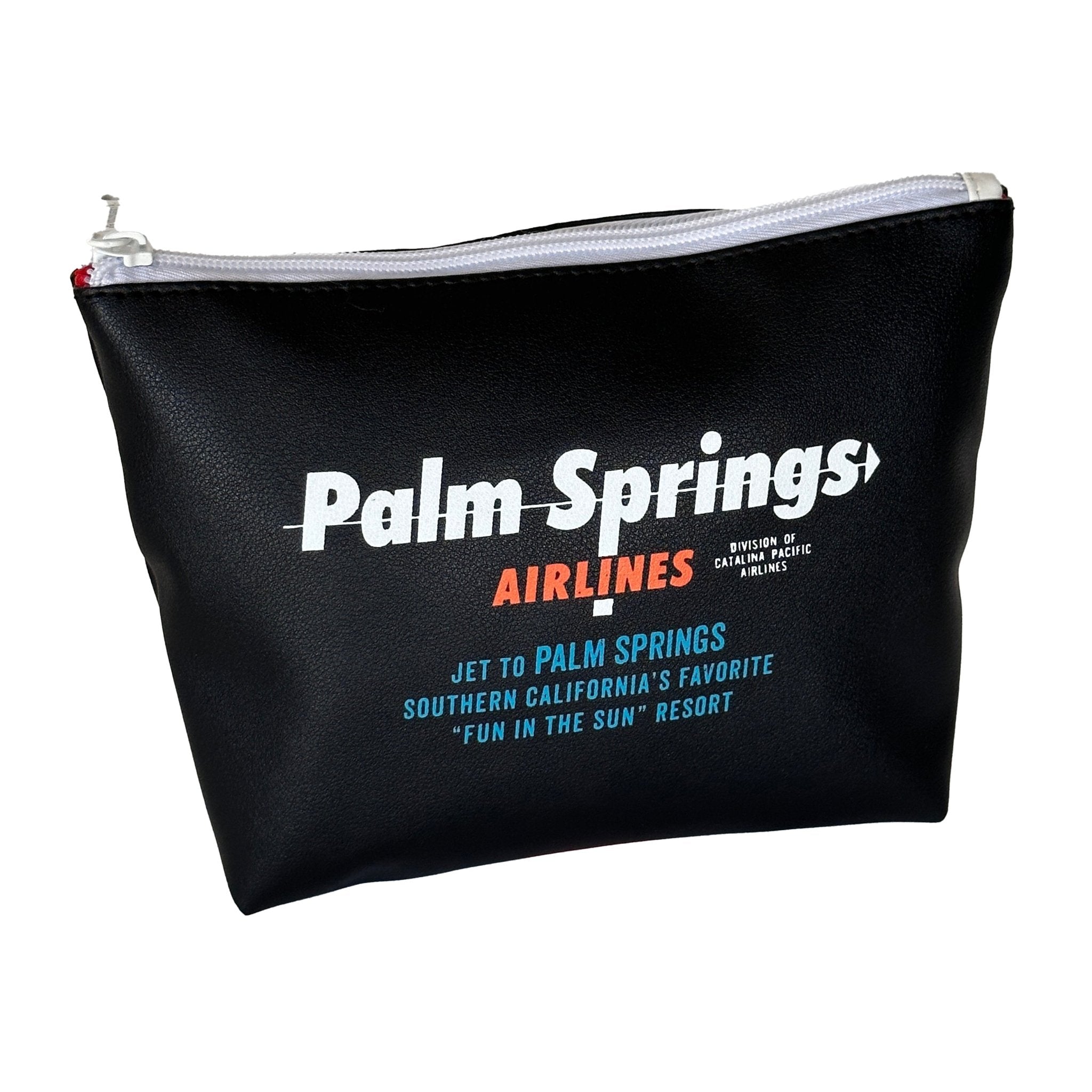 Palm Springs Airlines Travel Pouch - Black - Destination PSP