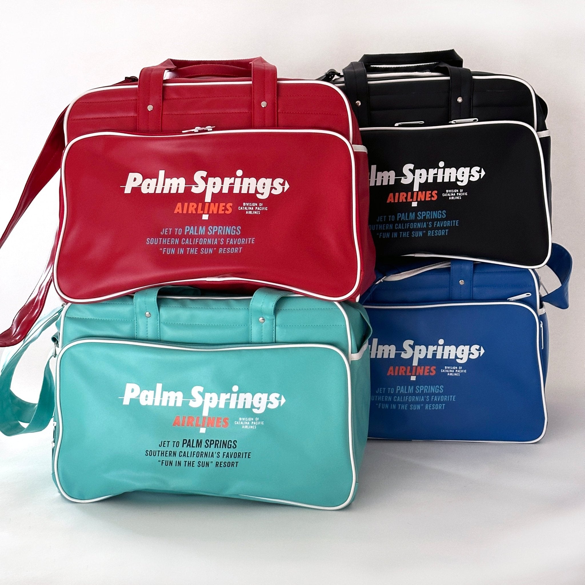 Palm Springs Airlines Weekender Bag - Red - Destination PSP
