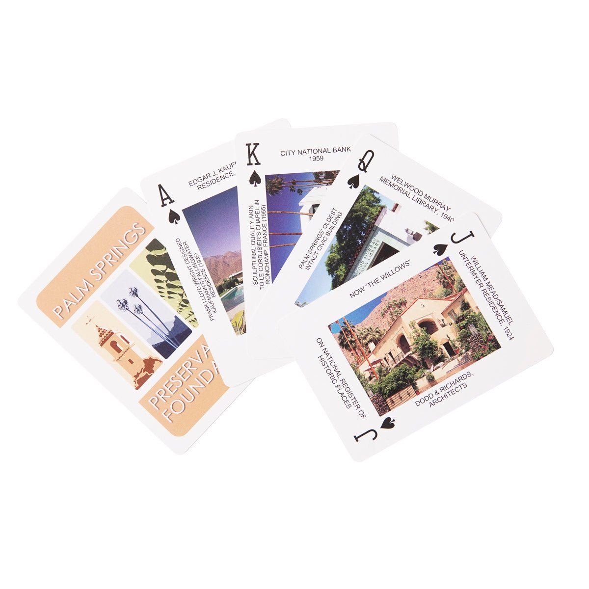 Palm Springs Archi-DECK-ture Playing Cards - Destination PSP