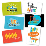 Palm Springs Desert Modern Oasis Postcard -Set of 6