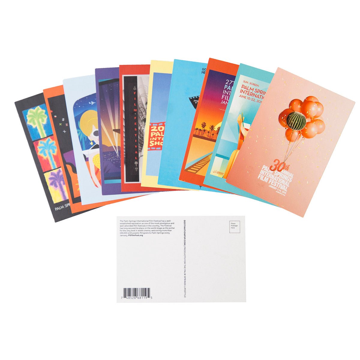 Palm Springs International Film Festival Postcards - Set of 9 - Destination PSP