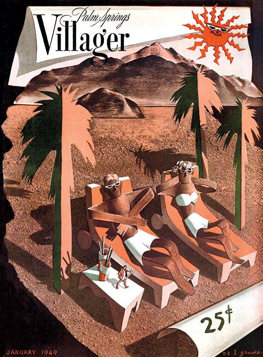 Palm Springs Life Cover Print - 1949 January - Destination PSP
