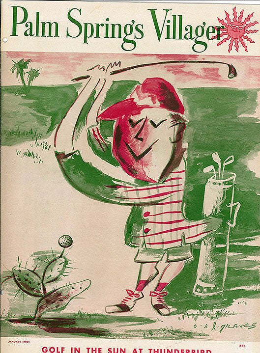 Palm Springs Life Cover Print - 1951 January - Destination PSP