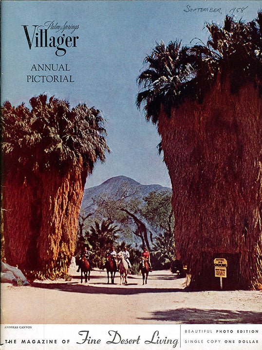 Palm Springs Life Cover Print - 1958 September - Destination PSP