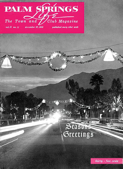 Palm Springs Life Cover Print - 1959 December 27 - Destination PSP