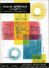 Palm Springs Life Cover Print - 1961 Vacation Travel