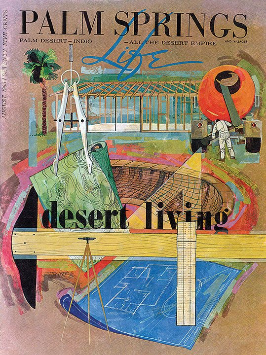 Palm Springs Life Cover Print - 1965 Desert Living - Destination PSP