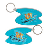 Palm Springs Martini Design Key Chain / Key Ring